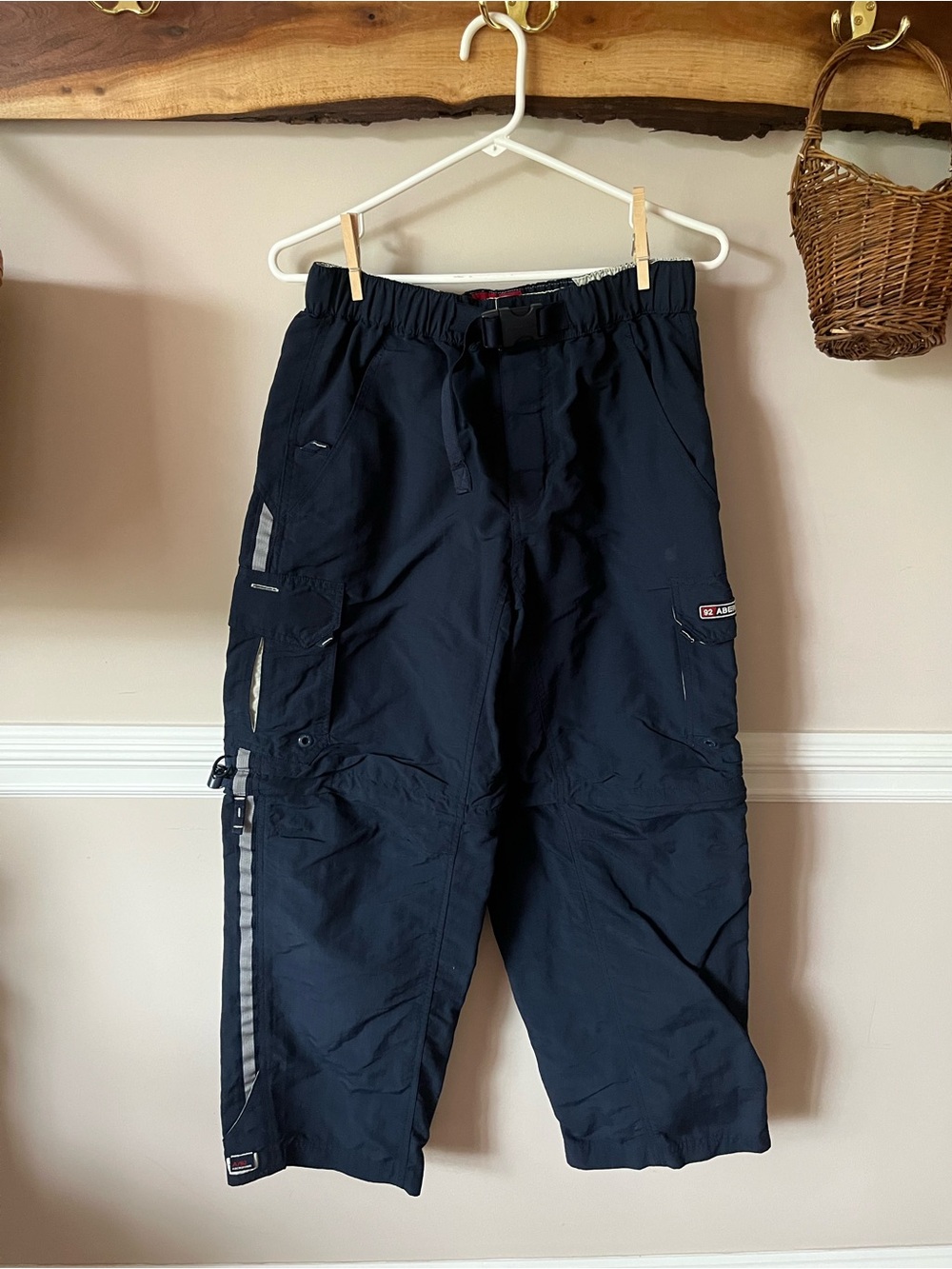 Vintage Abercrombie Fitch Paratrooper Parachute Utility Cargo Pants Gorpcore S